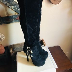 New Black Boots Knee High
